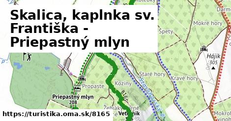 Skalica, kaplnka sv. Františka - Priepastný mlyn