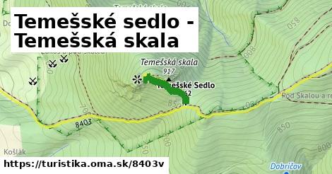 Temešské sedlo - Temešská skala