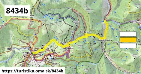 Donovaly, rekreačné stredisko - Odbočka do Korytnice