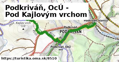 Podkriváň, OcÚ - Pod Kajlovým vrchom