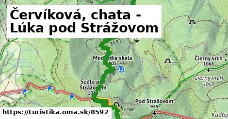 Červíková, chata - Lúka pod Strážovom