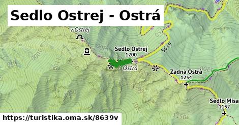 Sedlo Ostrej - Ostrá