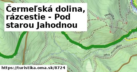 Čermeľská dolina, rázcestie - Pod starou Jahodnou