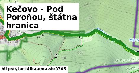 Kečovo - Pod Poroňou, štátna hranica