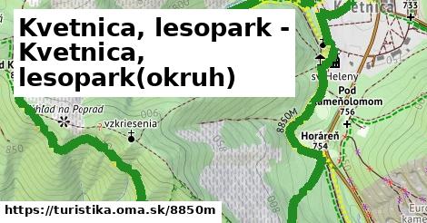 Kvetnica, lesopark - Kvetnica, lesopark(okruh)