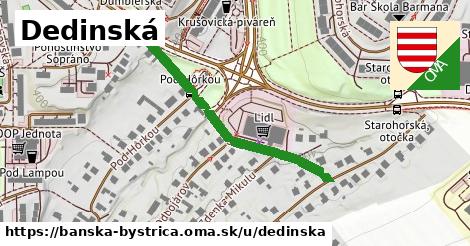 ilustrácia k Dedinská, Banská Bystrica - 372 m