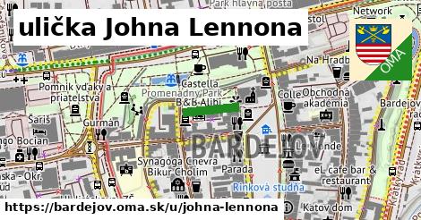 ilustrácia k ulička Johna Lennona, Bardejov - 98 m