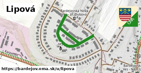 ilustrácia k Lipová, Bardejov - 480 m