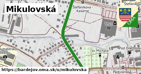 ilustrácia k Mikulovská, Bardejov - 412 m