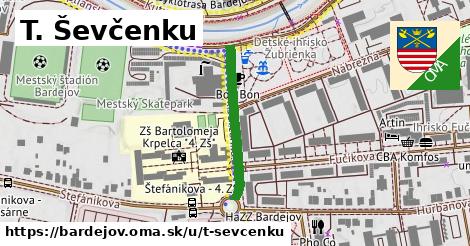 T. Ševčenku, Bardejov