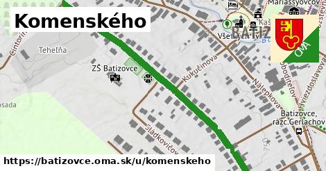 Komenského, Batizovce