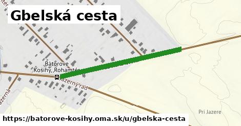 Gbelská cesta, Bátorove Kosihy