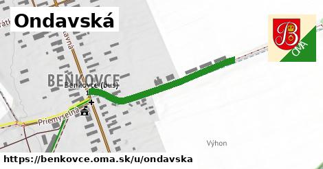 ilustrácia k Ondavská, Benkovce - 355 m