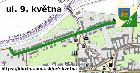 ul. 9. května, Blučina