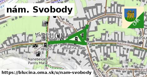 nám. Svobody, Blučina