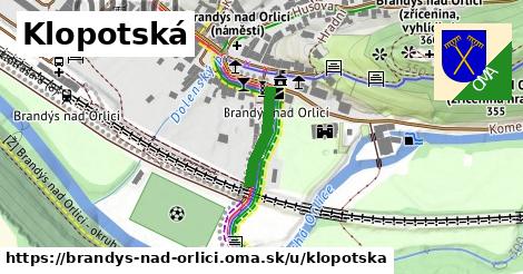 ilustrácia k Klopotská, Brandýs nad Orlicí - 142 m