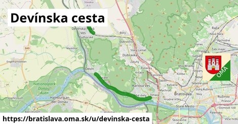 ilustrácia k Devínska cesta, Bratislava - 7,5 km