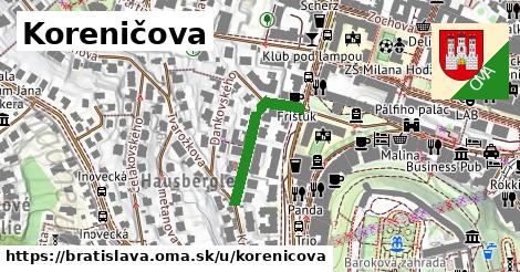 ilustrácia k Koreničova, Bratislava - 212 m