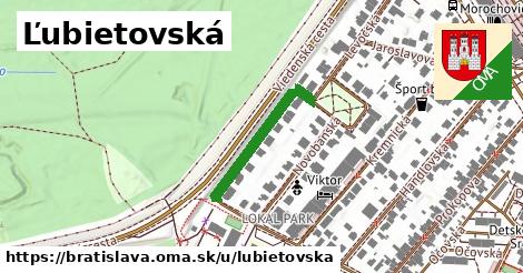 ilustrácia k Ľubietovská, Bratislava - 230 m