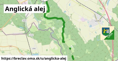 ilustrácia k Anglická alej, Břeclav - 6,6 km