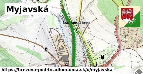 Myjavská, Brezová pod Bradlom