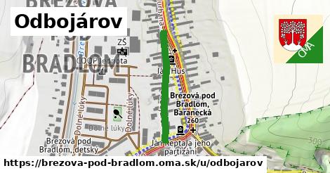 Odbojárov, Brezová pod Bradlom