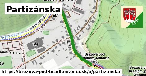 Partizánska, Brezová pod Bradlom