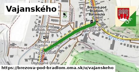 Vajanského, Brezová pod Bradlom