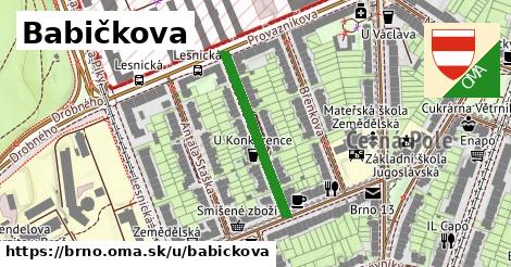 ilustrácia k Babičkova, Brno - 256 m