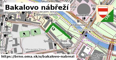 ilustrácia k Bakalovo nábřeží, Brno - 213 m