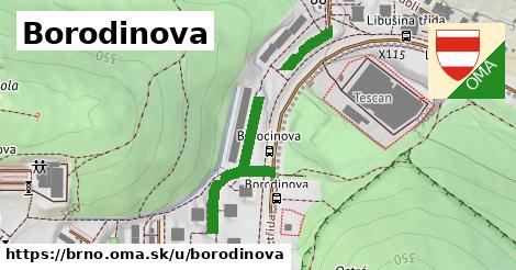 ilustrácia k Borodinova, Brno - 350 m