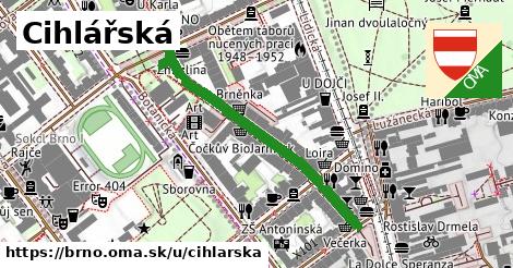 ilustrácia k Cihlářská, Brno - 401 m