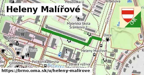 Heleny Malířové, Brno