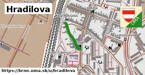 ilustrácia k Hradilova, Brno - 172 m