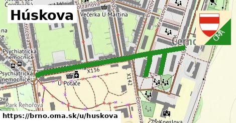 ilustrácia k Húskova, Brno - 622 m