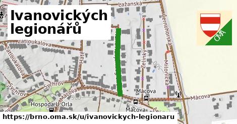 Ivanovických legionářů, Brno