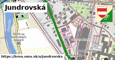 ilustrácia k Jundrovská, Brno - 455 m