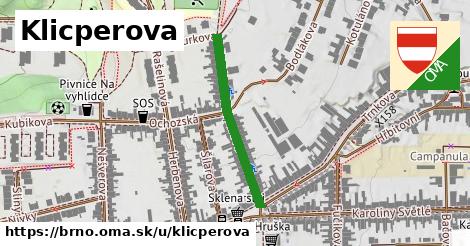 ilustrácia k Klicperova, Brno - 281 m