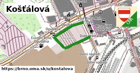 ilustrácia k Košťálová, Brno - 403 m