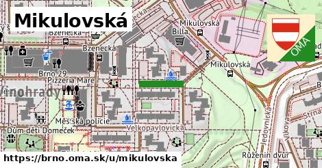 ilustrácia k Mikulovská, Brno - 100 m