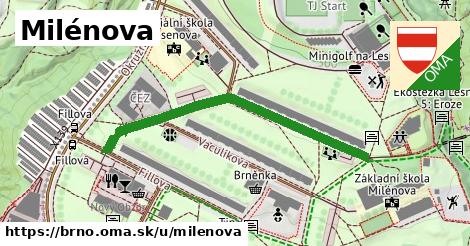 ilustrácia k Milénova, Brno - 454 m