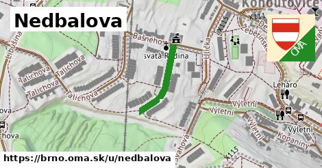 ilustrácia k Nedbalova, Brno - 184 m