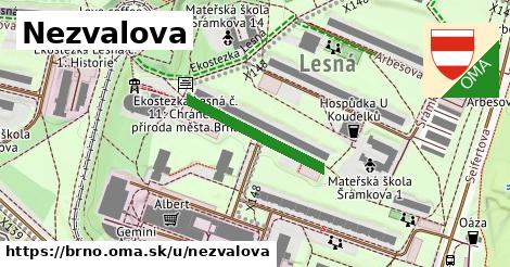 ilustrácia k Nezvalova, Brno - 221 m