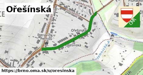 ilustrácia k Ořešínská, Brno - 367 m