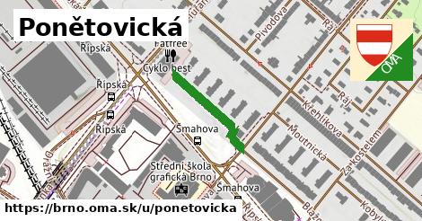 Ponětovická, Brno