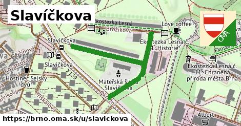 ilustrácia k Slavíčkova, Brno - 491 m