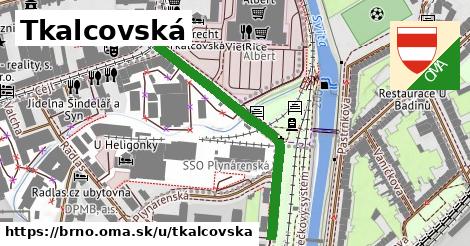 ilustrácia k Tkalcovská, Brno - 402 m