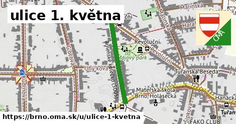 ulice 1. května, Brno