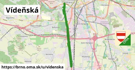 ilustrácia k Vídeňská, Brno - 14,1 km