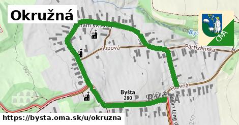 ilustrácia k Okružná, Byšta - 0,92 km